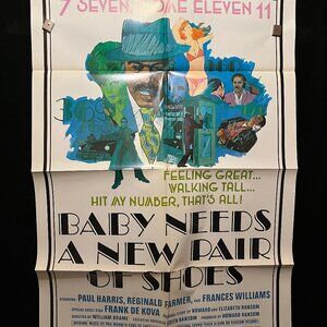 1974 Baby Needs A New Pair Of Shoes One Sheet Movie Poster Blaxploitation